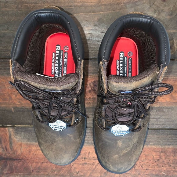 *NWOT* Skechers Steel Toe Workshire-Peril Leather Boots - Picture 11 of 13